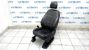 Scaun șofer Ford Edge 15 - cu airbag, electric, încălzit, piele neagră, titan, ruginit dedesubt