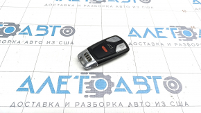 Cheie smart Audi A4 B9 17 tip 1, 4 butoane, uzata, zgarieturi, crom utila