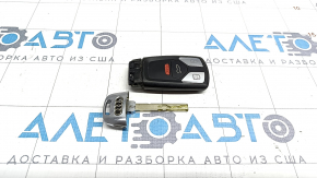 Cheie smart Audi A4 B9 17 tip 1, 4 butoane, uzata, zgarieturi, crom utila