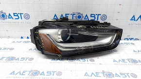 Ansam far dreapta fata Audi A4 B8 13-16 rest led xenon, nisip, zgarieturi, suport spart