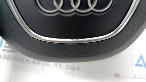 Подушка безопасности airbag в руль водительская Audi A4 B8 13-16 рест, черная, полез хром, царапина
