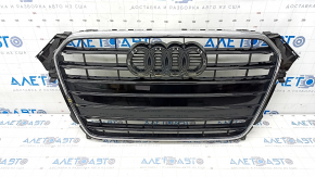 Ansamblu grila radiator Audi A4 B8 13-16 rest gloss, S line, poke, crack in moldura