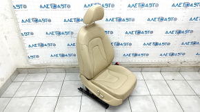 Scaun pasager Audi A4 B8 08-16 fara airbag, electric, piele, bej, zgarieturi pe piele si tampon, pentru curatare