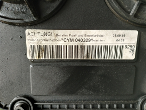 Motor Audi A4 B9 17-20 2.0T DBPA 44k păcură, emulsie cu pană, apă în cilindri, pentru piese de schimb