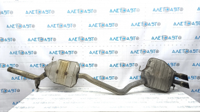 Toba de toba spate rezonator cu butoi Audi A4 B8 13-16 rest 2.0T cu duze