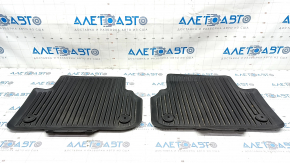 Set covorase interior Audi A4 B9 17-19 cauciuc, negru, pentru curatare