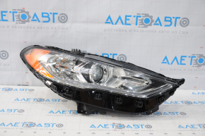 Farul din față dreapta asamblat Ford Fusion mk5 17-20 cu halogen, cu DRL nou, neoriginal.