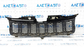 Решетка радиатора grill Jeep Grand Cherokee WK2 17-22 в сборе соты хром, обрамление черн глянец