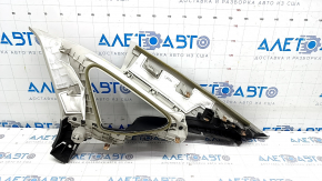 Накладка задней стойки верхняя левая Ford Fusion mk5 13-16 серая, с черной накладкой, побелел пластик