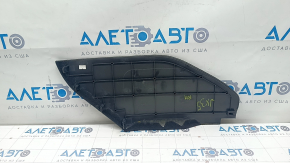 Capacul consolei centrale lateral dreapta Infiniti JX35 QX60 15-16 din piele, negru