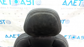 Водительское сидение Volvo V90 17-22 без airbag, кожа черная, без накладок и управления, повреждение водой, нерабочая электрика, под чистку