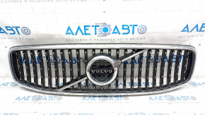 Решетка радиатора grill со значком Volvo V90 17-20 usa T5, T6 под камеру, песок