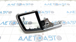 Capacul panoului frontal al monitorului Volvo V90 17-22 SUA, crom, negru lucios