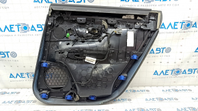 Capacul usii spate stanga Volvo V90 17-21 SUA T5, T6 piele neagra fara perdea, sub lemn.