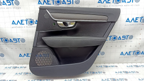 Capacul usii spate dreapta Volvo V90 17-21 SUA T5, T6 piele neagra fara draperie, sub lemn.