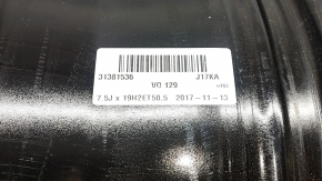 Roată de 19 inch x 7,5J pentru Volvo V90 17-22, negru mat, cu margine