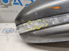 Зеркало боковое правое в сборе Ford Fusion mk5 13- 7 пинов, поворотник, подогрев, графит UJ, трещина в поворотнике