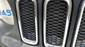 Grila radiator Jeep Renegade 15-18 dorest asamblat, plastic albit, nisip pe crom