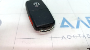 Ключ VW Tiguan 12-16 4 кнопки, раскладной, тычка, потерт