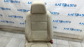 Scaun pasager VW Tiguan 09-17 fara airbag, piele bej, incalzit, blana + electric, functionare electrica, combustibil, curatatorie chimica