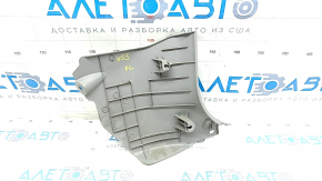 Decorație stâlp stânga jos față Toyota Camry v55 15-17 gri usa, fisură în fixare