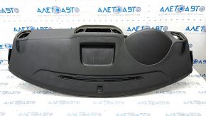 Panoul frontal al bordului cu AIRBAG VW Tiguan 09-17 negru, squib ruginit, necesita curatare, fisura