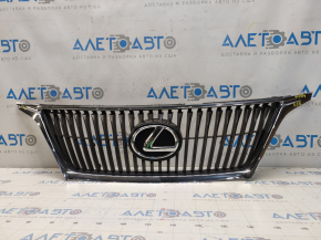 Решетка радиатора grill Lexus RX350 10-12 дорест, в сборе, песок, тычки