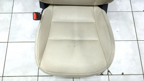 Scaun sofer Infiniti QX50 19- cu airbag, electric, incalzit, piele bej, uzat, zgarieturi pe spate, pentru curatare