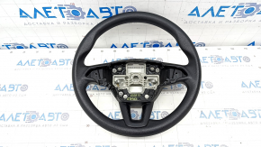 Руль голый Ford Escape MK3 17-19 рест, резина, черный, царапины, потерт