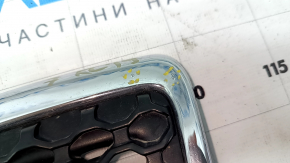 Решетка радиатора grill Jeep Cherokee KL 19-23 рест хром комплект 7шт, тычки на хроме