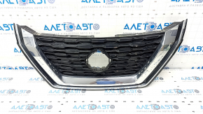 Ansamblu grila radiator Nissan Rogue 21-23 fara camera construita in SUA, suport rupt, zgarieturi