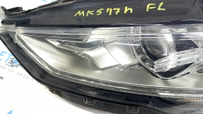 Фара передняя левая в сборе Ford Fusion mk5 17-20 галоген, с DRL, песок