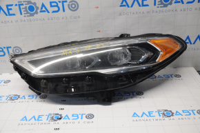 Фара передняя левая в сборе Ford Fusion mk5 17-20 LED, с DRL, песок