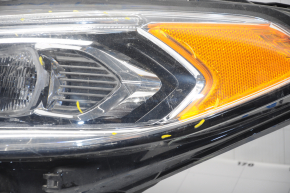 Фара передняя левая в сборе Ford Fusion mk5 17-20 LED, с DRL, песок, царапины