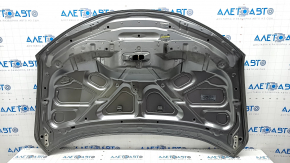 Capotă goală Nissan Rogue 14-20 aluminiu, grafit KAD, zbârcită, înțepată, tăiată