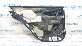 Обшивка двери карточка задняя правая Lexus ES350 07-09 черная кожа. подлокотник кожа. вставка черная кожа