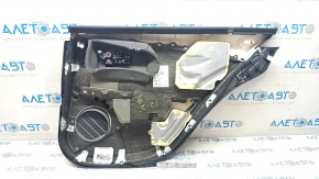 Garnitură uși spate stânga Lexus ES350 07-09 piele neagră. piele cotieră. inserție din piele neagră