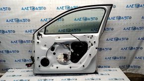 Дверь в сборе передняя правая VW Passat b8 16-19 USA белый LC9A, тычка, замят угол