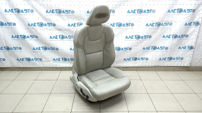 Пассажирское сидение Volvo XC90 16-17 с airbag, электрическое, кожа серая, потерт подголовник, царапины, под чистку