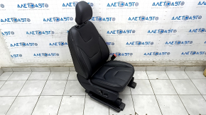 Пассажирское сидение Ford Edge 15- с airbag, электро, подогрев, кожа черная, Titanium, под чистку, ржавое снизу, тычка на спинке