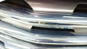 Решетка радиатора grill Ford Edge 19-24 в сборе со значком, без камеры, тычка