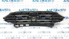 Решетка радиатора grill Ford Edge 19-24 в сборе со значком, без камеры, тычка