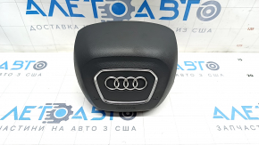 Подушка безопасности airbag в руль водительская Audi Q7 16- черная, потерт хром