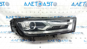 Фара передняя правая в сборе Audi Q7 16-19 Xenon, песок, трещина