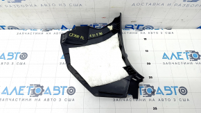 Decorație stâlp stânga jos față Lexus CT200h 11-17 negru, uzată