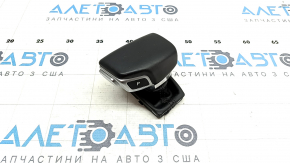 Ручка КПП Audi Q5 80A 18-20 кожа, черная, царапины