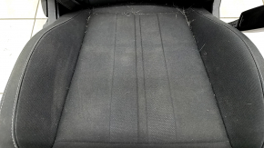 Пассажирское сидение Ford Mustang mk6 15-23 без airbag, электро+механическое, купе, черное, ткань, стрельнувшее, под химчистку