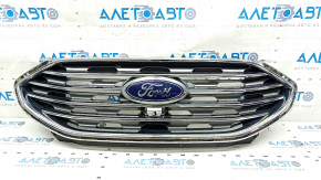 Решетка радиатора grill Ford Edge 19- в сборе со значком, под камеру, песок