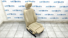 Пассажирское сидение BMW 3 F30 12-18 с airbag, кожа бежевая, Sport, надрыв