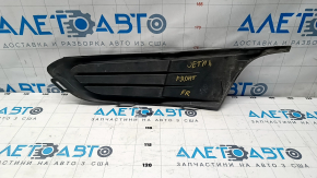 Grila bara fata dreapta VW Jetta 11-14 USA fara PTF, nisip